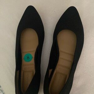 Cynthia Rowley black flats size 8